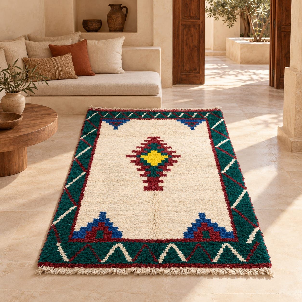 Beni Ouarain Ornementé – Bordure Talisman — vue 1