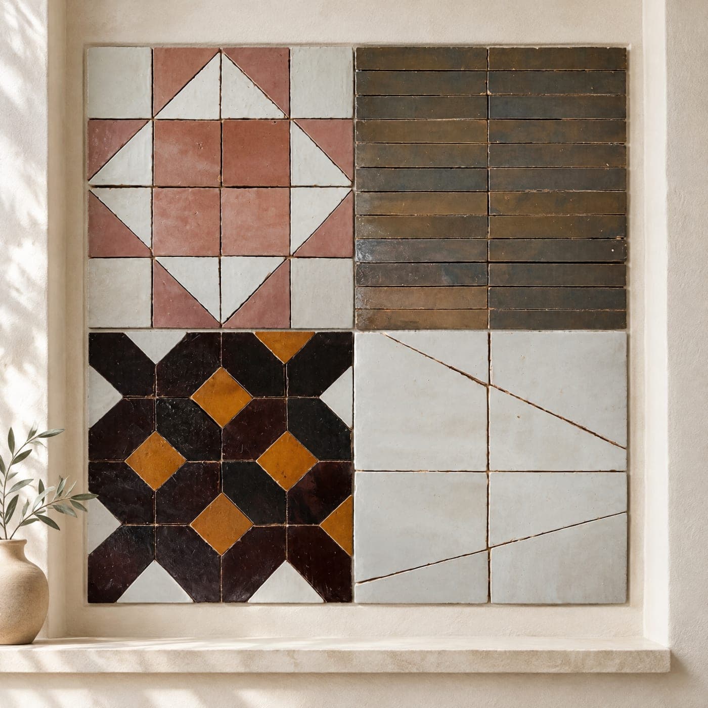Zellige — Composition de mosaïques 06 (MOS006) — vue 1