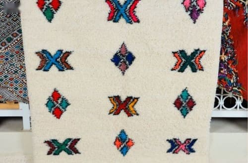 Beni Ouarain Polychrome – Symboles Amazighs Isolés — vue V