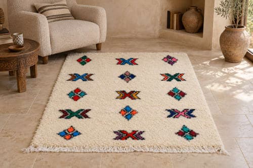 Beni Ouarain Polychrome – Symboles Amazighs Isolés — vue IV