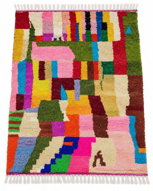 Boucharouite du Moyen Atlas – Patchwork Polychrome — vue I