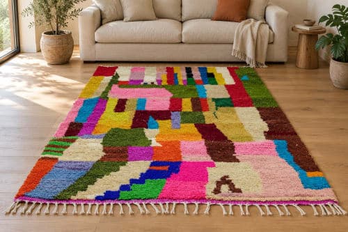 Boucharouite du Moyen Atlas – Patchwork Polychrome — vue II