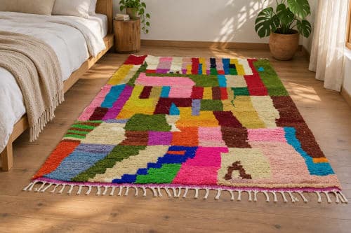 Boucharouite du Moyen Atlas – Patchwork Polychrome — vue III