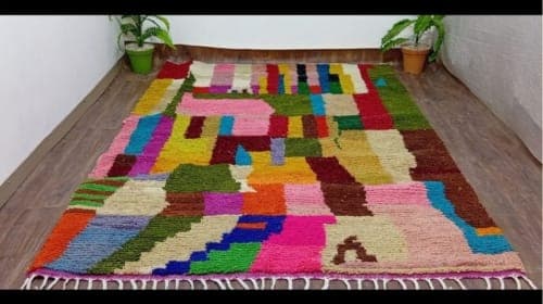 Boucharouite du Moyen Atlas – Patchwork Polychrome — vue V