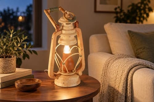 Lanterne Cèdre d’Azrou – Esprit nomade et cadre artisanal — vue III
