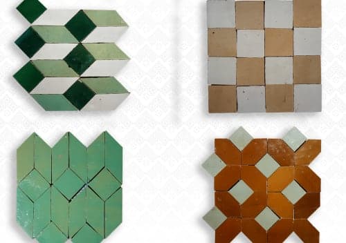 Zellige — Composition de mosaïques 02 (MOS002) — vue I