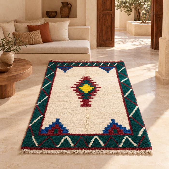 Beni Ouarain Ornementé – Bordure Talisman